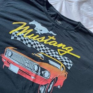 Ford Black Mustang Graphic Tee